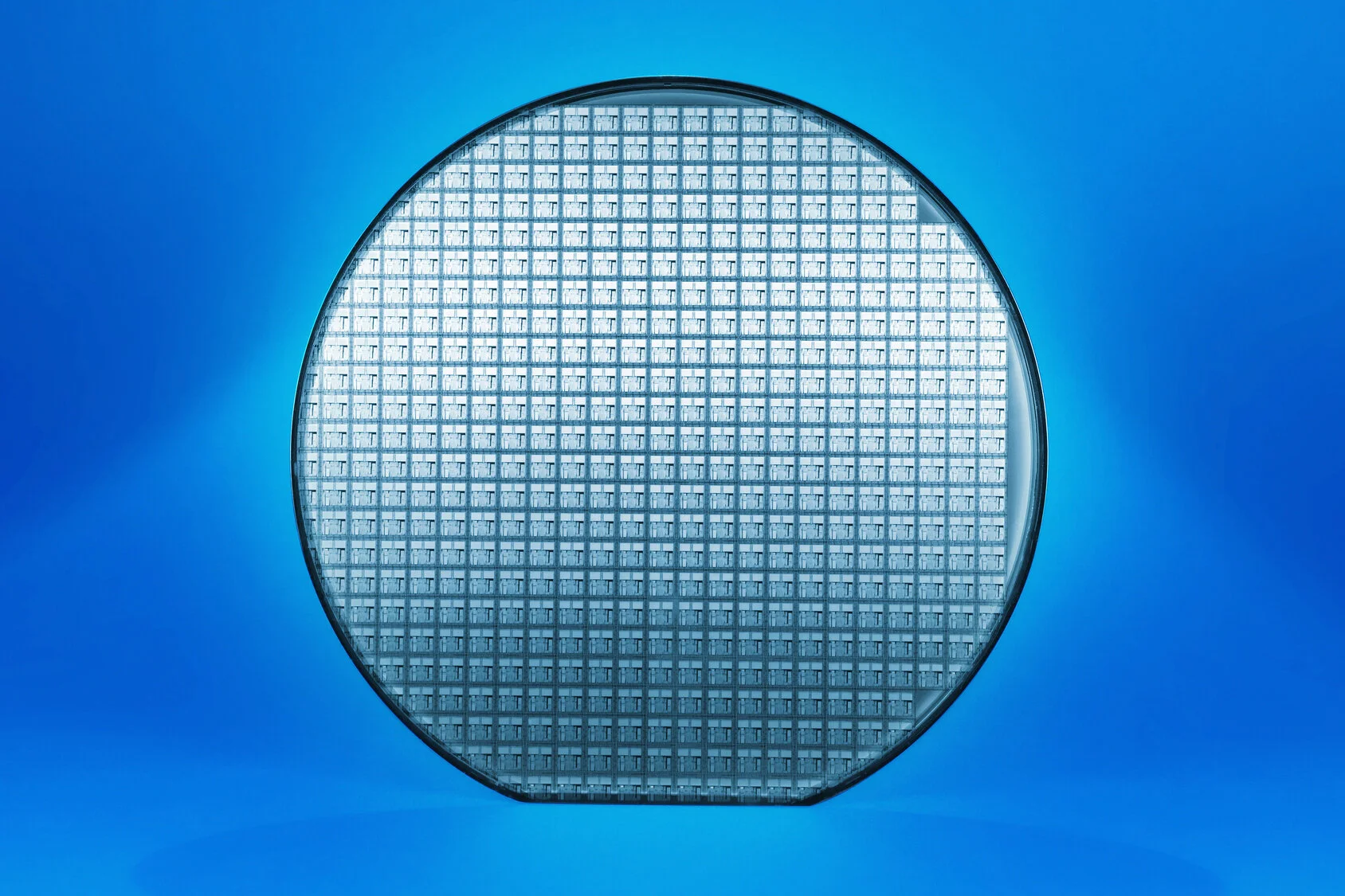 Patterned silicon wafer